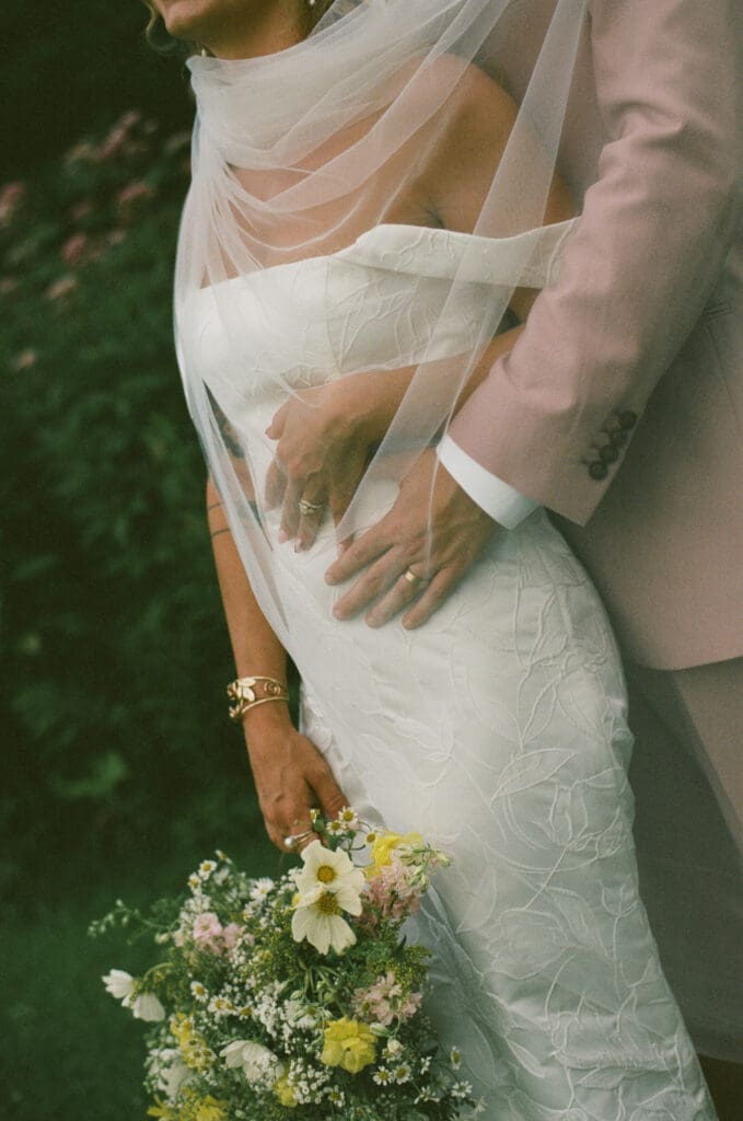 Editorial wedding portrait at Farm Road Estate
