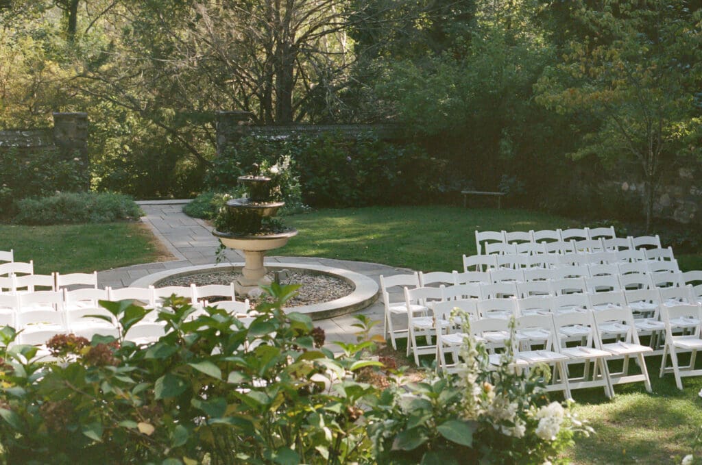 wedding venue captured on 35mm film 