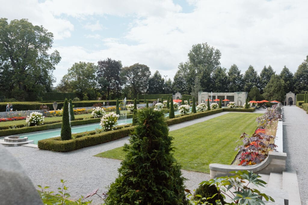Wide photo of the grounds 